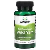 Картинка Корінь дикого ямсу Swanson Full Spectrum Wild Yam 400 мг 60 капсул від інтернет-магазину спортивного харчування PowerWay