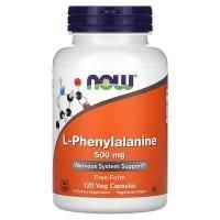 Картинка L-фенілаланін Now L-phenylalanine 500 мг 120 капсул від інтернет-магазину спортивного харчування PowerWay