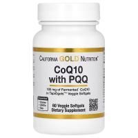 Картинка Коензим Q10 з піролохінолінхіноном California Gold Nutrition CoQ10 with PQQ від інтернет-магазину спортивного харчування PowerWay