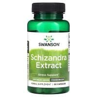 Картинка Екстракт лимонника Swanson Schizandra Extract 500 мг 60 капсул від інтернет-магазину спортивного харчування PowerWay