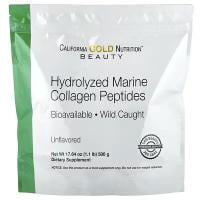 Картинка Морський колаген, гідролізовані пептиди, Hydrolyzed Marine Collagen Peptides, California Gold Nutrition від інтернет-магазину спортивного харчування PowerWay