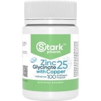 Картинка Цинк гліцинат з міддю Stark Pharm Zinc Glycinate with Copper 100 таблеток від інтернет-магазину спортивного харчування PowerWay