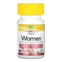 Картинка Мультивітаміни для жінок Super Nutrition SimplyOne Women Multivitamin + Supporting Herbs від інтернет-магазину спортивного харчування PowerWay
