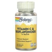 Картинка Вітамін С Solaray Vitamin C and Bioflavonoids 1:1 Ratio від інтернет-магазину спортивного харчування PowerWay