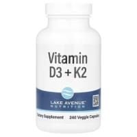 Картинка Вітамін Д3+К2 Lake Avenue Nutrition Vitamin D3+K2 від інтернет-магазину спортивного харчування PowerWay