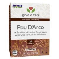 Картинка Чай з кори мурашиного дерева без кофеїну Now Foods (Real Tea Pau D'Arco) від інтернет-магазину спортивного харчування PowerWay