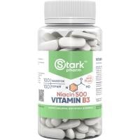 Картинка Ніацин Stark Pharm – Stark Niacin (Vitamin B3 with Flush) 500 мг 100 таблеток від інтернет-магазину спортивного харчування PowerWay
