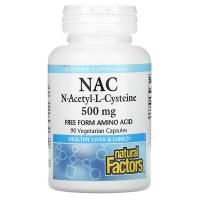 Картинка Ацетилцистеїн, NAC, N-Acetyl-L Cysteine, Natural Factors від інтернет-магазину спортивного харчування PowerWay