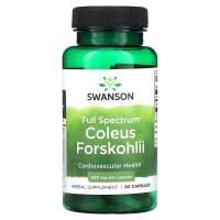 Картинка Форсколін Swanson Full Spectrum Coleus Forskohlii 400 мг 60 капсул від інтернет-магазину спортивного харчування PowerWay
