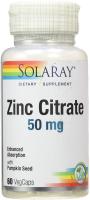 Картинка Цинк Solaray Zinc Citrate від інтернет-магазину спортивного харчування PowerWay