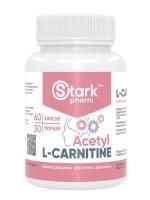 Картинка Ацетил L-карнітин Stark Pharm Stark Acetyl-L-Carnitine 500 мг 60 капсул від інтернет-магазину спортивного харчування PowerWay