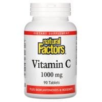 Вітамін С з біофлавоноїдами та шипшиною Natural Factors Vitamin C1000 мг