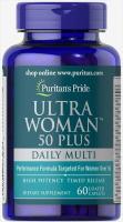 Картинка Мультивітаміни для жінок ультра 50+ Puritan's Pride Ultra Woman Multi-Vitamin 50+ від інтернет-магазину спортивного харчування PowerWay