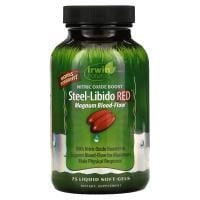 Картинка Добавка для посилення кровотоку в чоловіків Irwin Naturals Steel-Libido Red від інтернет-магазину спортивного харчування PowerWay