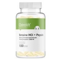 Картинка Бетаїн гідрохлорид з пепсином OstroVit Betaine HCL + Pepsin від інтернет-магазину спортивного харчування PowerWay