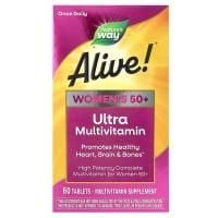 Картинка Мультивітаміни Для Жінок, Alive! Once Daily, Women's 50+ Multi-Vitamin, Nature's Way від інтернет-магазину спортивного харчування PowerWay