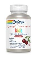 Картинка Мультивітаміни для дітей Solaray Children's Chewable Vitamins and Minerals, зі смаком вишні від інтернет-магазину спортивного харчування PowerWay