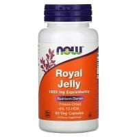 Картинка Маточне молочко Now Foods Royal Jelly 1500 мг 60 капсул від інтернет-магазину спортивного харчування PowerWay