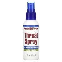 Картинка Спрей для горла NutriBiotic Throat Spray with Grapefruit Seed Extract plus Zinc & Menthol від інтернет-магазину спортивного харчування PowerWay