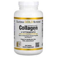 Картинка  Пептиди гідролізованого колагену типів 1 та 3 + вітамін С California Gold Nutrition Hydrolyzed Collagen Peptides Type I & III + Vitamin C від інтернет-магазину спортивного харчування PowerWay