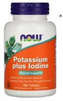 Картинка Калій Плюс Йод, Now Foods, 180 табл від інтернет-магазину спортивного харчування PowerWay