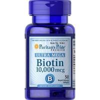 Картинка Біотин Puritan's Pride Biotin 10000 mcg від інтернет-магазину спортивного харчування PowerWay