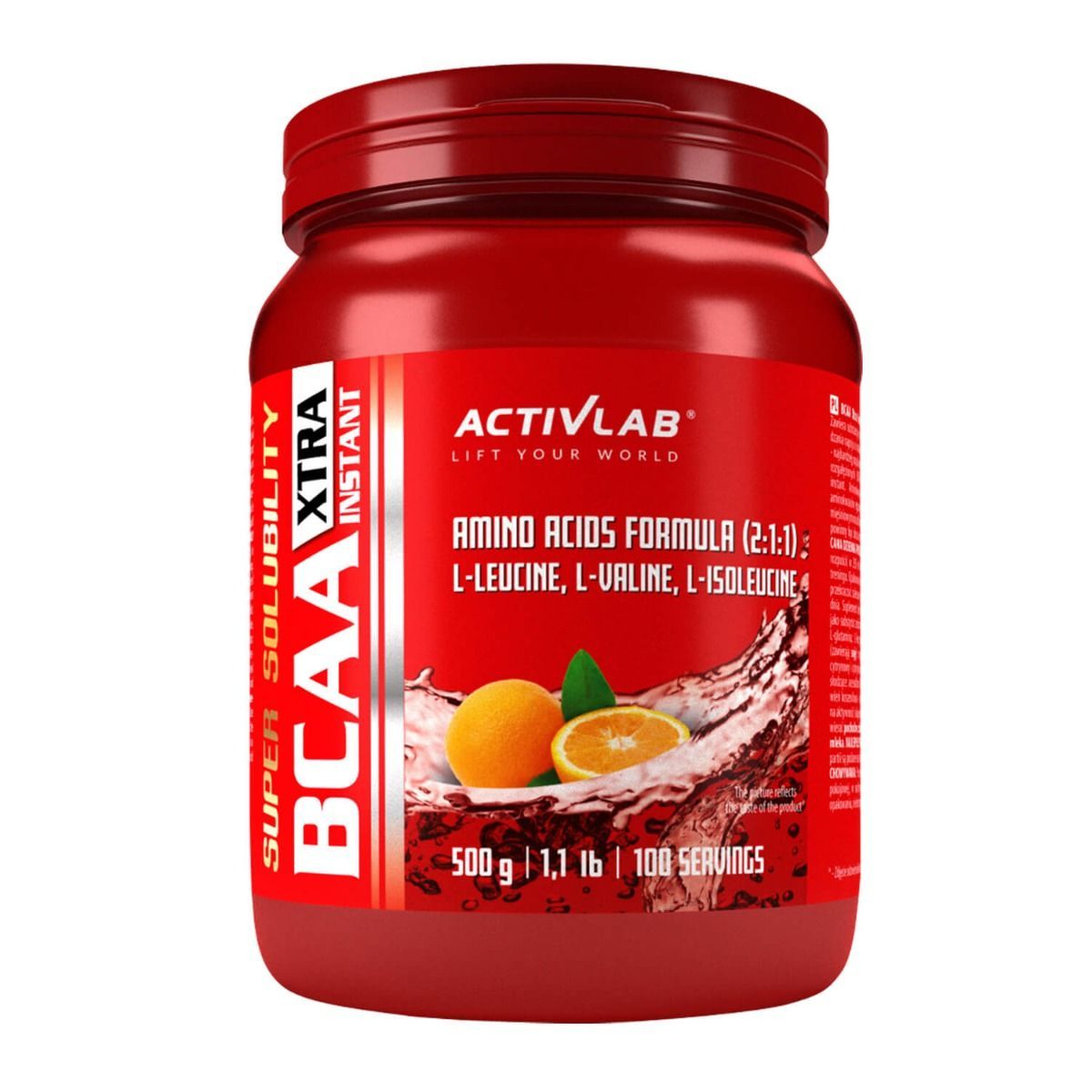 Activlab, Bcaa Xtra, 500 г, лимон