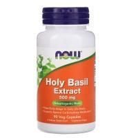Картинка Екстракт священного базиліка Now Foods Holy Basil Extract 500 мг 90 капсул  від інтернет-магазину спортивного харчування PowerWay