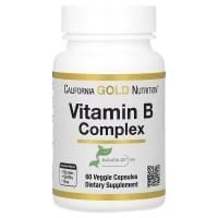 Картинка Комплекс групи В California God Nutrition Vitamin B Complex 60 капсул від інтернет-магазину спортивного харчування PowerWay