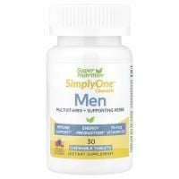 Картинка Super Nutrition, SimplyOne, мультивітаміни з потрійною силою, для чоловіків, лісові ягоди від інтернет-магазину спортивного харчування PowerWay