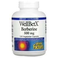 Картинка Berberine Natural Factors, WellBetX, берберин від інтернет-магазину спортивного харчування PowerWay