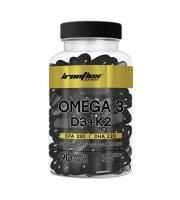 Картинка Омега-3 з Д3 та К2 IronFlex Omega-3 D3 + K2 90 капсул від інтернет-магазину спортивного харчування PowerWay