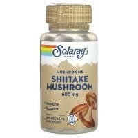 Картинка Гриб шиїтаке Solaray Shiitake Mushroom 600 мг 100 капсул від інтернет-магазину спортивного харчування PowerWay