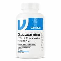 Картинка Комплекс для суглобів OstroVit Glucosamine MSM Chondroitin Vitamin C 90 таблеток від інтернет-магазину спортивного харчування PowerWay