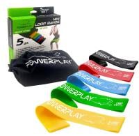Картинка Резинки для фітнесу PowerPlay 4113 Mini Power Band Set набір із 5 шт.  (від 1 до 20 кг) від інтернет-магазину спортивного харчування PowerWay