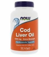 Картинка Жир з печінки тріски посиленої дії Now Foods Cod Liver Oil 1000 мг 90 капсул від інтернет-магазину спортивного харчування PowerWay