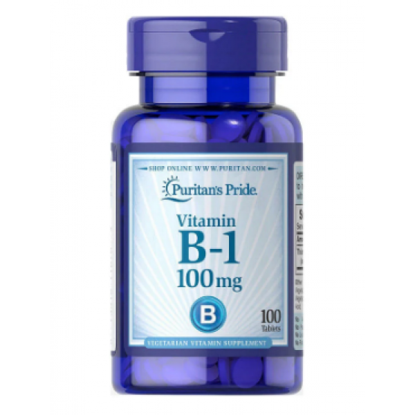 Картинка Вітамін В-1, Puritan's Pride, Vitamin B-1, 100 мг, від інтернет-магазину спортивного харчування PowerWay