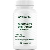 Картинка Гінкго білоба Sporter Ginkgo Biloba 240 мг 60 таблеток від інтернет-магазину спортивного харчування PowerWay