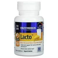 Картинка Ферменти для перетравлення молочних продуктів Enzymedica Lacto від інтернет-магазину спортивного харчування PowerWay