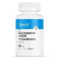 Картинка Хондропротектор OstroVit Glucosamine + MSM + Chondroitin 90 табл від інтернет-магазину спортивного харчування PowerWay