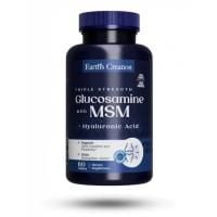 Картинка Глюкозамін МСМ та гіалуронова кислoта потрійна сила Earth's Creation Triple Strength Glucosamine MSM plus Hyaluronic Acіd від інтернет-магазину спортивного харчування PowerWay