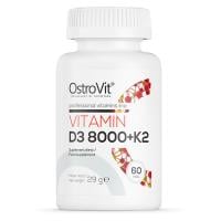 Картинка Вітамін D3 + K2 OstroVit Vitamin D3 8000 IU + K2 від інтернет-магазину спортивного харчування PowerWay