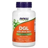 Картинка Екстракт солодки з алое вера Now Foods DGL with Aloe Vera 400 мг 100 капсул від інтернет-магазину спортивного харчування PowerWay