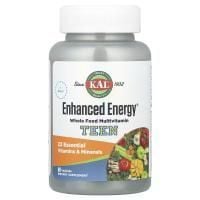 Картинка Мультивітаміни для підлітків KAL Enhanced Energy Teen Stay Sharp Multivitamin 60 таблеток від інтернет-магазину спортивного харчування PowerWay