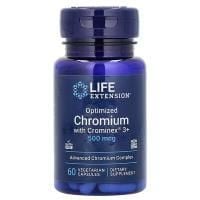 Картинка Хром Life Extension Optimized Chromium with Crominex 3+ 500 мг 60 капсул від інтернет-магазину спортивного харчування PowerWay