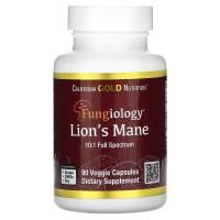Їжовик гребінчастий, California GOLD Nutrition, Fungiology, Lion's Mane, 600 мг