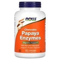 Картинка Травні ферменти папайї, Papaya Enzymes, Now Foods від інтернет-магазину спортивного харчування PowerWay