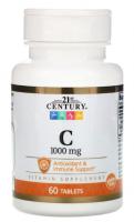 Картинка Вітамін C 21st Century Vitamin C 1000 мг, 60 табл. (США) від інтернет-магазину спортивного харчування PowerWay