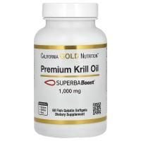 Картинка Масло криля преміальної якості із SuperbaBoost California Gold Nutrition Premium Krill Oil with SUPERBABoost від інтернет-магазину спортивного харчування PowerWay