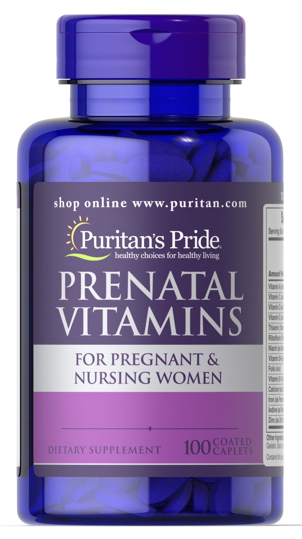 Картинка Вітаміни для вагітних Puritan's Pride Prenatal Vitamins від інтернет-магазину спортивного харчування PowerWay
